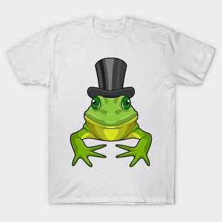 Frog as Gentleman with Top hat T-Shirt